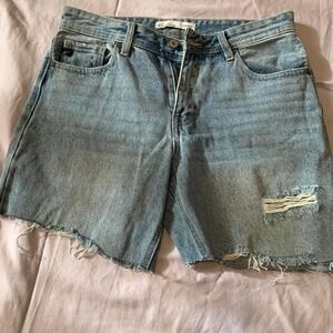 Maurices Distressed Denim  Jean Shorts Medium 27 Cotton Modest